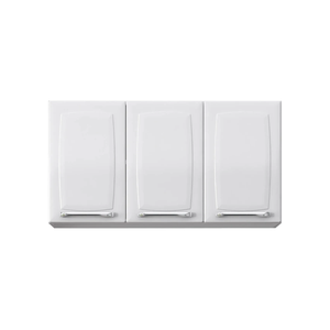Armário Aéreo de Cozinha Itatiaia Branco 105cm 3 Portas Luce
