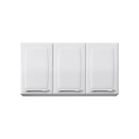 Armário Aéreo de Cozinha Itatiaia Branco 105cm 3 Portas Luce