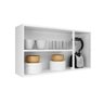 Armário Aéreo de Cozinha Itatiaia Branco 105cm 3 Portas Luce - 3