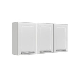Armário Aéreo de Cozinha Itatiaia Branco 105cm 3 Portas Luce - 2