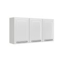 Ver imagem 2 de Armário Aéreo de Cozinha Itatiaia Branco 105cm 3 Portas Luce