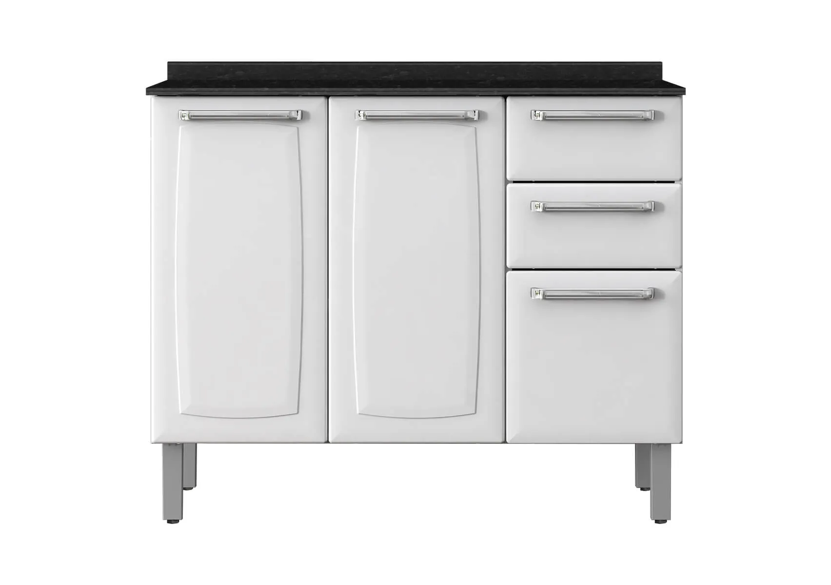 Balcão de Cozinha Itatiaia em Aço 105cm 3 Portas e 2 Gavetas Branco Luce é boa?