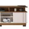 Bancada para Tv até 75" Columbus L01 - Doce Sonho Móveis Cor Off White/freijó - 2