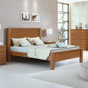 Cama Casal Athenas Plus Móveis Lopas