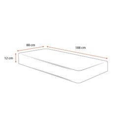 Colchão de Espuma D23 Ortobom Light Liso Solteiro 88cm - 2