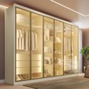 Ver imagem 1 de Guarda Roupa Madri 6 Portas Reflectas 6 Gavetas 100 MDF - Mademarcs