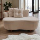 Ver mais imagens de Namoradeira Sofá Feijão Suria Orgânica Suede Bege