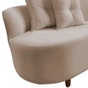 Ver imagem 6 de Namoradeira Sofá Feijão Suria Orgânica Suede Bege