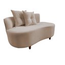 Ver imagem 3 de Namoradeira Sofá Feijão Suria Orgânica Suede Bege