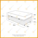 Ver imagem 2 de Cama Box Baú Solteiro + Colchão Ortopédico D33 Ortobom Iso 100 88x188x60cm