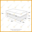 Ver imagem 6 de Cama Box Baú com Colchão de Espuma D33 Ortobom ISO 100 Solteiro 88cm