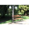 Banco Jardim Praça Madeira E Pé De Ferro - Bola - Central Park - Cor Castanho - 1