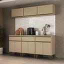 Ver imagem 1 de Armário de Cozinha Completa Atlanta Hub Carraro Amêndoa