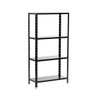 Estante Aço Flex Reforçada Multiuso Forte com 4 Prateleiras Reforçadas 134X70X31Até 30kg Preta - 4
