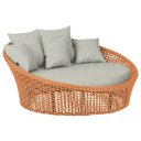 Ver imagem 1 de Chaise Hungria Pintura Marrom Corda Náutica E3 Trama Terra Cota