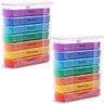 Kit 2 Suportes para Remédios Semanal Organizadores Medicamentos Plástico 13x11,5x4,5cm - 1