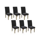 Ver imagem 1 de Cadeira Sala de Jantar 2cad131fr Kit 6 Un Freijo/suede Preto A038 - Kappesberg