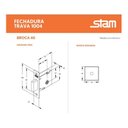 Ver imagem 3 de Fechadura Trava Segurança Stam 1004 Tetra Chave Escovada 40m