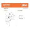 Fechadura Trava Segurança Stam 1004 Tetra Chave Escovada 40m - 3