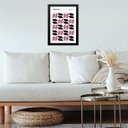 Ver imagem 1 de Quadro Bauhaus Poster - Minimalist Tears Pink 33x24cm:moldura Preta