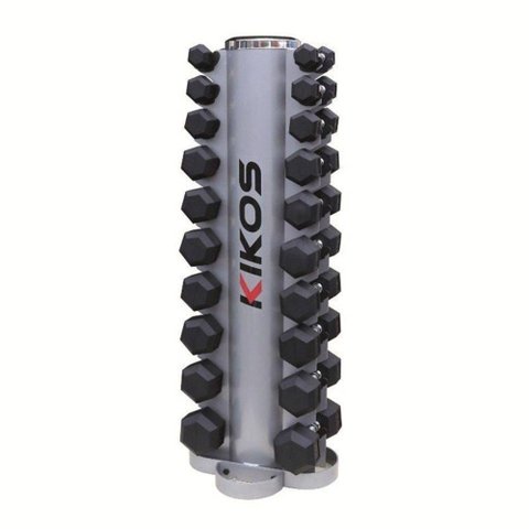 Torre De Halter Kikos Sextavado Emborrachado De 1 A 10kg