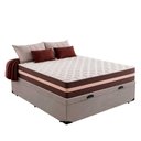 Ver imagem 2 de Cama Box Baú Casal 138 Suede Cinza com Colchão Little Angel Mola Superlastic 63x138x188cm