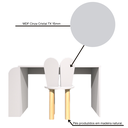 Ver imagem 5 de Mesa Infantil 80cm com Suporte para Livros e 1 Cadeira em Mdf e Madeira Natural:cinza Cristal