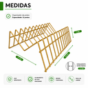 Ver imagem 7 de 3 Organizador de Armário Suporte Prato Vertical Dourado Arm