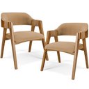 Ver imagem 1 de Kit 02 Cadeiras para Sala de Jantar e Estar Living Estofada Suran L02 Bouclê Mostarda - Lyam Lyam de