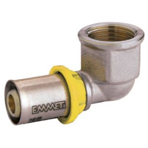 Cotovelo Fêmea para Gás 32mm X 1\" Prensar Emmeti