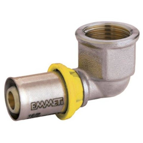 Cotovelo Fêmea para Gás 32mm X 1\" Prensar Emmeti
