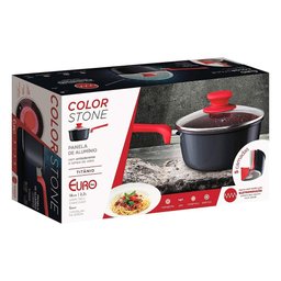 Panela Antiaderente Indução Titânio 18 Cm Color Stone - Unica | U - 4