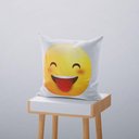 Ver imagem 2 de Kit 4 Capas De Almofadas Decorativas Own Emoji 45x45cm