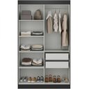 Ver imagem 4 de Guarda-roupa Paris 4 Portas 2 Gavetas 100 Mdf Maxel