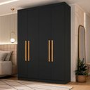 Ver imagem 2 de Guarda-roupa Paris 4 Portas 2 Gavetas 100 Mdf Maxel