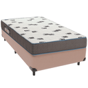 Ver imagem 1 de Cama Box Bege e Colchão Light Espuma D33 Solteiro Ortobom