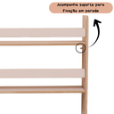 Ver imagem 5 de Revisteiro Estante Infantil de Mdf com Prateleira para Livros e Brinquedos – Sal Rosa