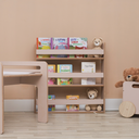 Ver imagem 2 de Revisteiro Estante Infantil de Mdf com Prateleira para Livros e Brinquedos – Sal Rosa
