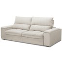 Ver imagem 1 de Sofá Retrátil Reclinável Living 250cm Nápoles F04 Veludo Bege
