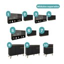 Ver imagem 4 de Armário de Cozinha Completa Atlanta Pulse com Vidro Carraro Preto Touch