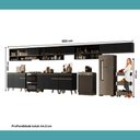Ver imagem 7 de Armário de Cozinha Completa Atlanta Pulse com Vidro Carraro Preto Touch