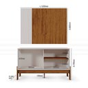 Ver imagem 4 de Rack com Painel para TV 42 Polegadas 160,5CMX120CM Wood Pérola/Canela