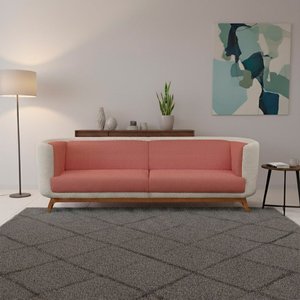 Sofá Dekorien Luminne 230cm Compose Boucle Terracota/bege