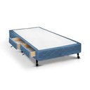 Ver imagem 1 de Cama Box Base c/Gavetas Solteiro Poli Tecido Blue (78x27-c/2 Gavs) - Castor