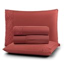 Ver imagem 1 de Jogo Cama Queen Cherry Bordado Inglês 4pç 100% Poliéster - Canel