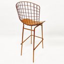 Ver imagem 5 de Kit 2 Banquetas BERTÓIA cobre tubular altura 70cm - Direto de Fábrica