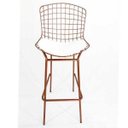 Ver imagem 2 de Kit 3 Banquetas BERTÓIA cobre assento branco tubular altura 70cm - Direto de Fábrica