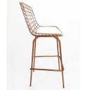 Ver imagem 4 de Kit 3 Banquetas BERTÓIA cobre assento branco tubular altura 70cm - Direto de Fábrica