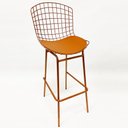 Ver imagem 2 de Kit 4 Banquetas BERTÓIA cobre tubular altura 70cm - Direto de Fábrica
