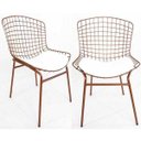 Ver imagem 1 de Kit 2 Cadeiras BERTÓIA cobre assento branco tubular - Direto de Fábrica
